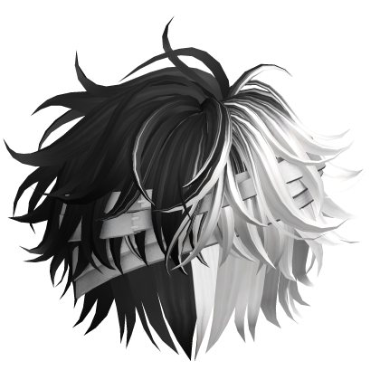 Black&White Messy Bandaged Hair