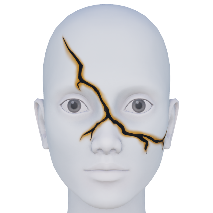 Yellow Lightning Void Scar Right