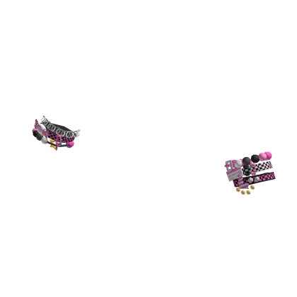 Scene Y2k Pink Chained Rave Candy Bracelets