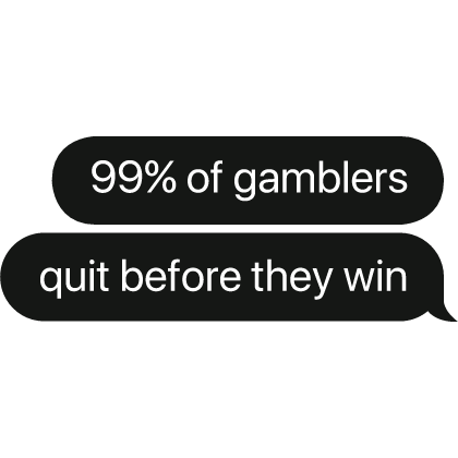 99% of RNG quit before they win text bubble Roblox item