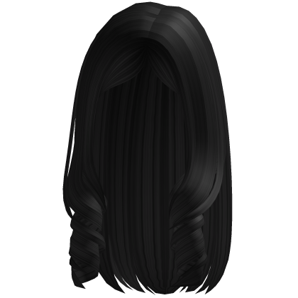 Curly Igari hair (black) Roblox item