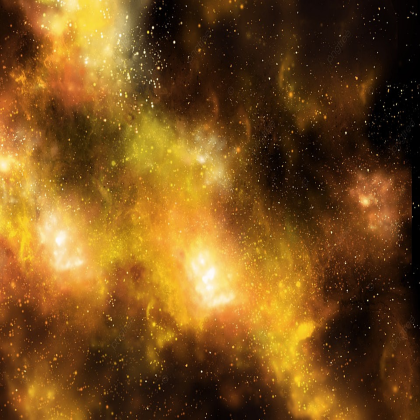 Golden Galaxy Sky