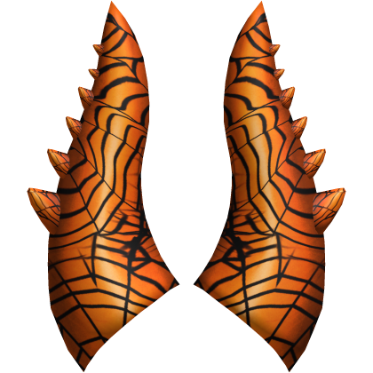 Orange Spiderweb Candle of Pwnage Horns Add-On