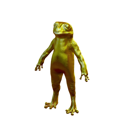 Gold Frog Suit Realistic Golden Costume