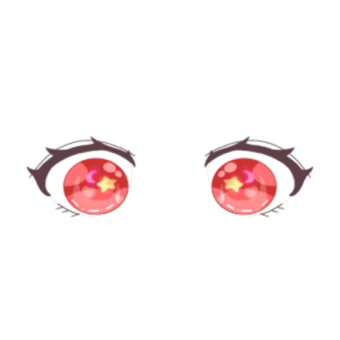 Red chibi eyes Roblox decal