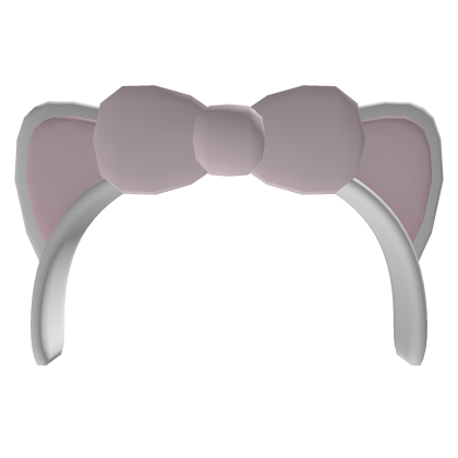♡ Kawaii Kitty Headband (White) ♡