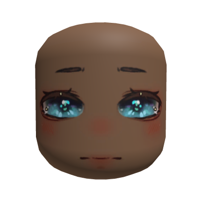 Light Blue Fairy Eyes Face Mask in Deep Roblox item