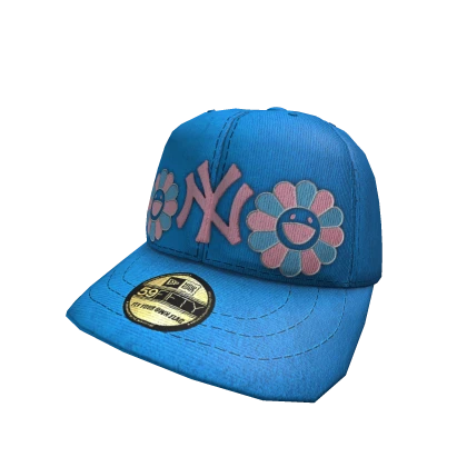 Blue Custom NYC Fitted Cap Roblox Item Rolimon s