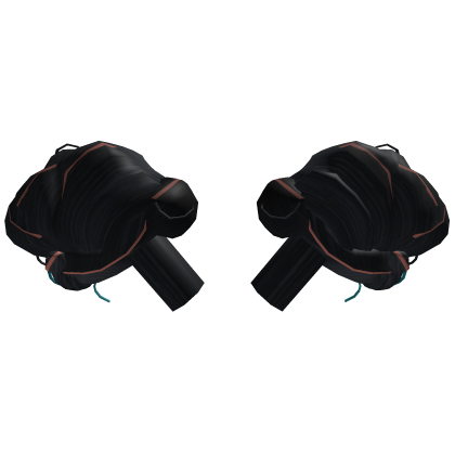 Black and Copper Hair Buns Roblox item