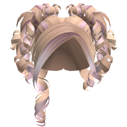 Curly Messy Buns (Strawberry Blonde) Roblox item