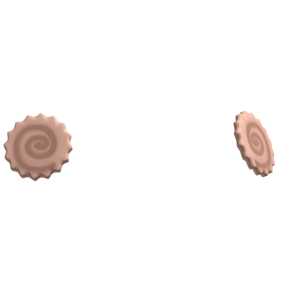 brown narutomaki ramen hairclip