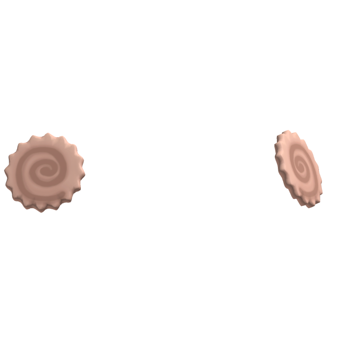 brown narutomaki ramen hairclip