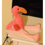 Stuffed flamingos