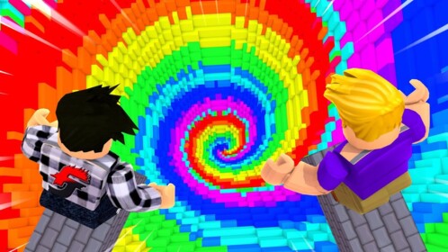 🌈 Fall 99999 Rainbow Spiral! Parkour Obby