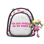 Retro/Vintage Backpack | White & Pink
