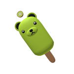 Kiwi Bear Popsicle