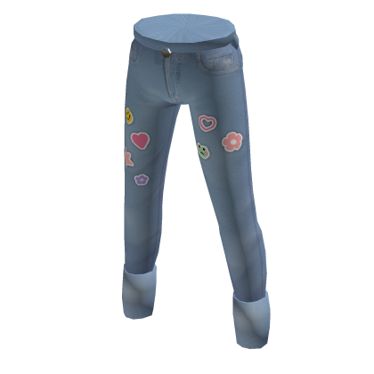 Mom Jeans with Stickers