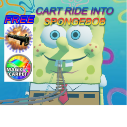 Cart ride in spongebob