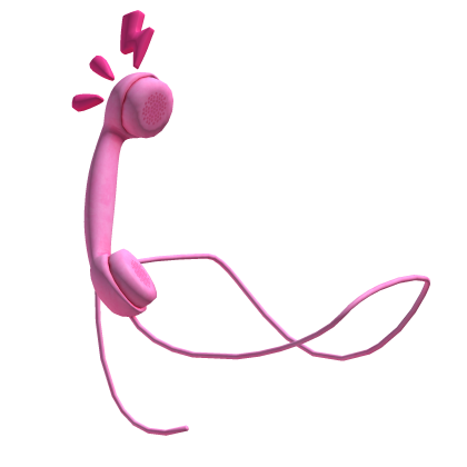 pink cute wired telephone thumbnail