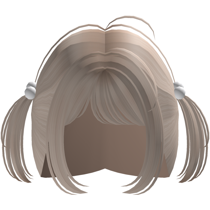 kawaii pigtails hair in blond