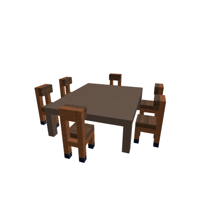 Wood Chair and Table