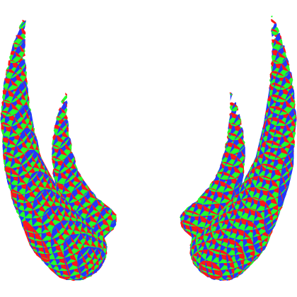Animated Rainbow Demon Horns Roblox item
