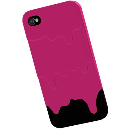 Slimed Phone in Hot Pink & Black