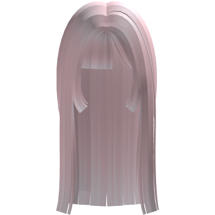 ♡ cute long straight hair pink