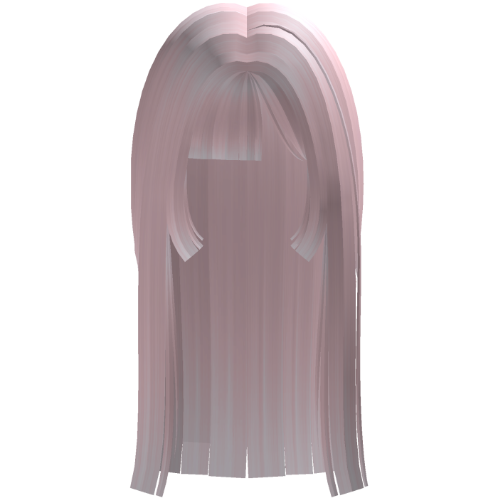 ♡ cute long straight hair pink
