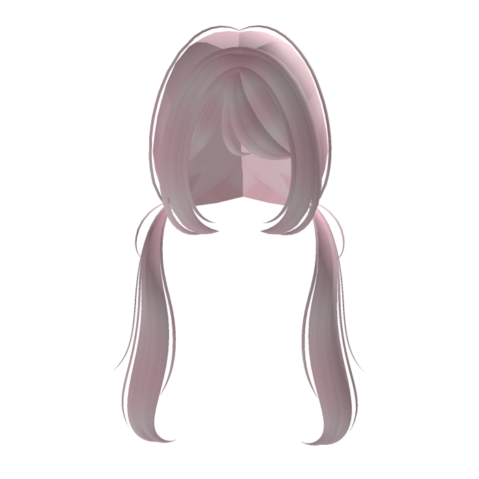 cute pink moe pigtails