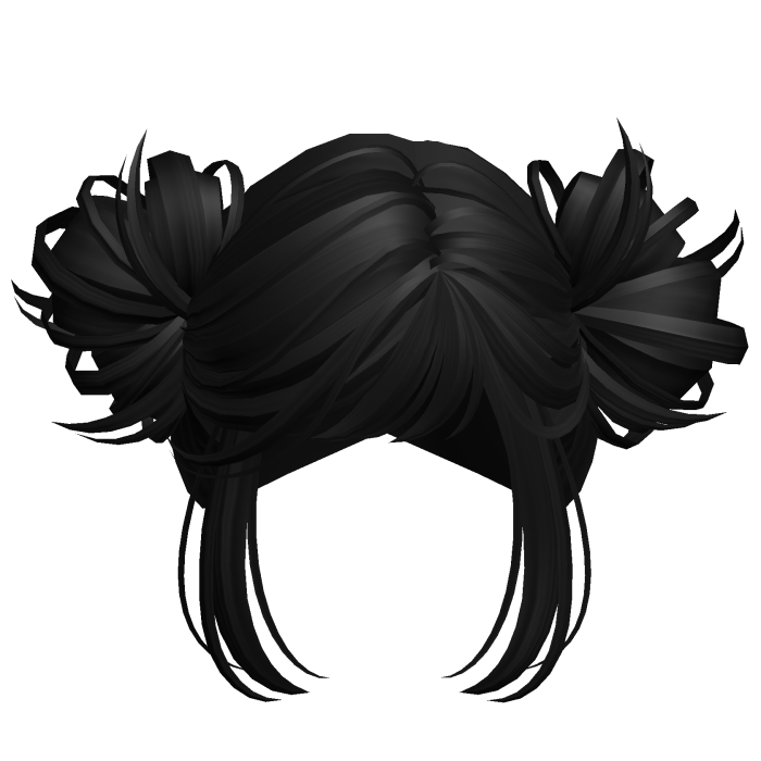 Simple Anime Y2k Buns Black