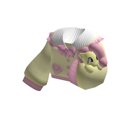 cute little pony fluttershy plush sweater thumbnail