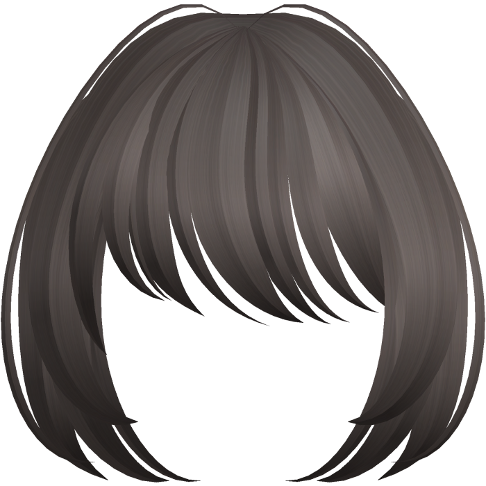 kawaii brown moe bangs anime