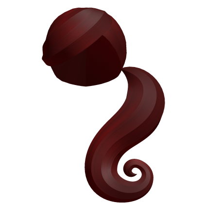 Swirly Iconic Bubblegum Ponytail in Red Roblox item