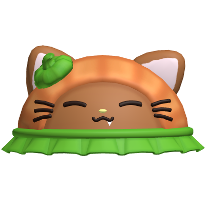 ♡ : cute brown pumpkin kitty bucket hat