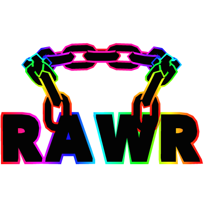 Cartoony Rainbow Rawr Chain Roblox item