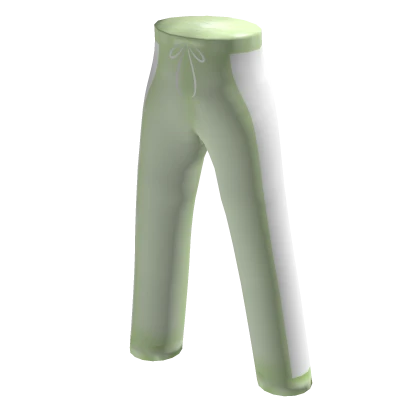 Soft Sweat Pants in Pastel Green with White sides Roblox Item Rolimon s