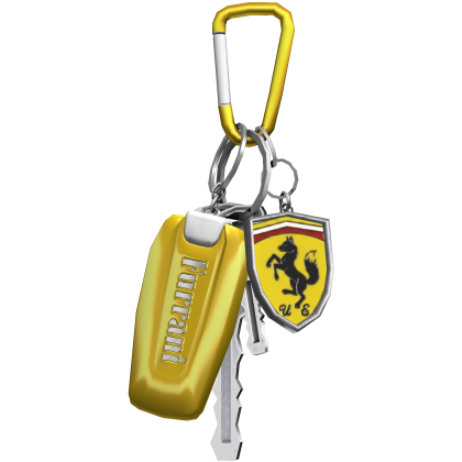Luxury Yellow Car Keys Chain