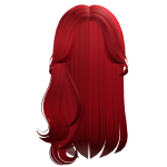 Red Straight Long Hair