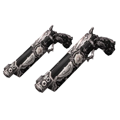 Cute Goth Lace Doll Rose Blaster Toy - Black White | Roblox Item