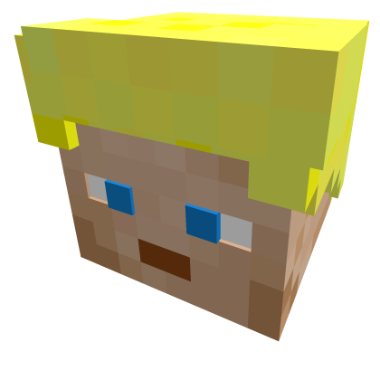 Pixel blond man w/blue eyes [CastCrafter] Roblox item