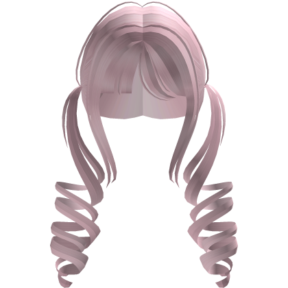 Pink Kawaii Neat Curled Twintails Roblox item