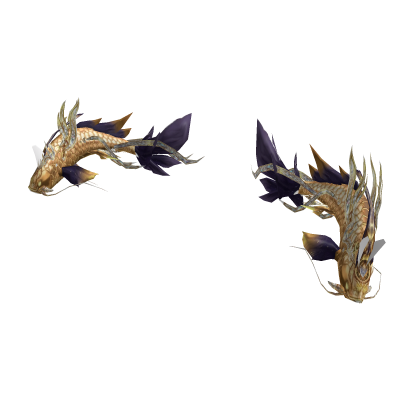 Flame Koi Spirit Aura- Purple/Gold Roblox item