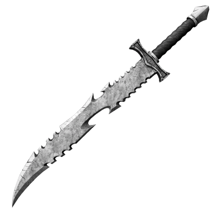 Silver Medieval Knight Sword (Right)
