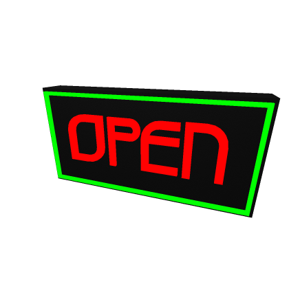 Open sign