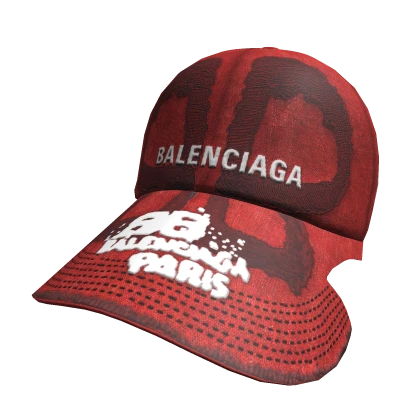 Balenciaga x Chrome Cotton Drilled Hat Red | Roblox Item - Rolimon's