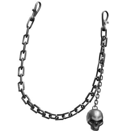 Silver Waist Chains w/ Hanging Skull 3.0 Roblox item