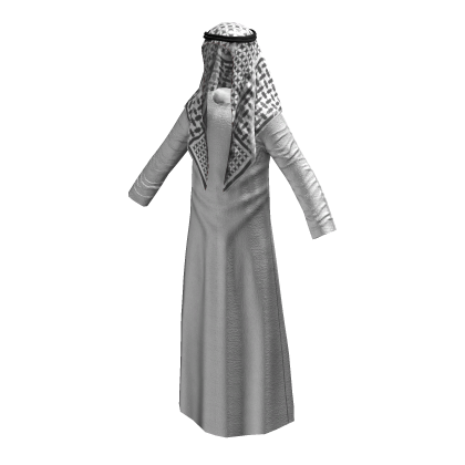 Arab sheikh's suit Black thumbnail