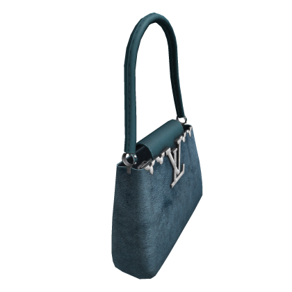 Blue Y2K Monogram Shoulder Bag Purse Roblox item