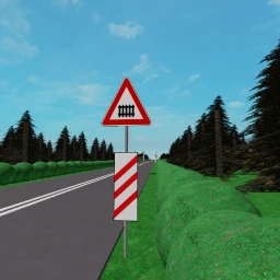 Slovenian railroad crossing  icon